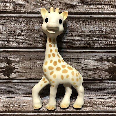 #ad Sophie The Giraffe Soft Rubber 7quot; Squeeze Baby Toy Squeaks Squeaker $12.99