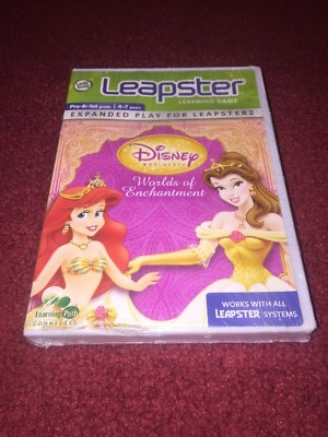 #ad Disney Princess Worlds Of Enchantment LeapFrog Leapster Learning Game *SEALED* $3.95
