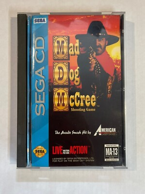 #ad #ad Mad Dog McCree Sega CD 1993 Game Case Manual $29.99