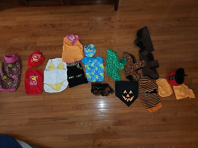 #ad Bundle of small dog costumes. $40.00