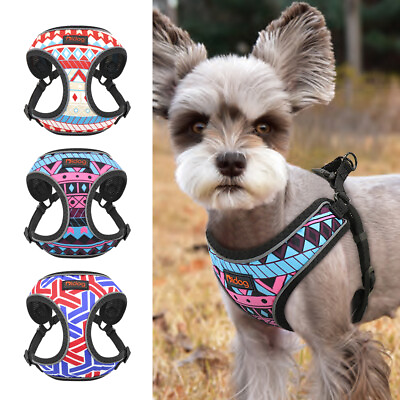 #ad Dog Pet Harness Adjustable Control Vest Dogs Reflective Breathable Air Mesh Pug $9.49