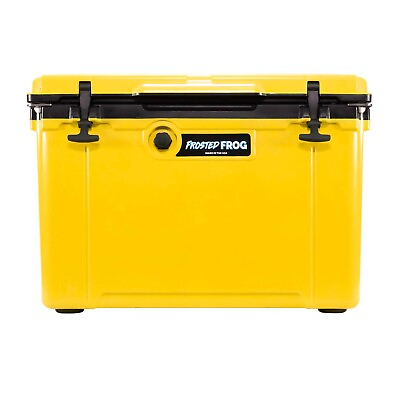 #ad Made in USA Frosted Frog 54 Quart Yellow amp; Black Injection Molded Cooler $199.99