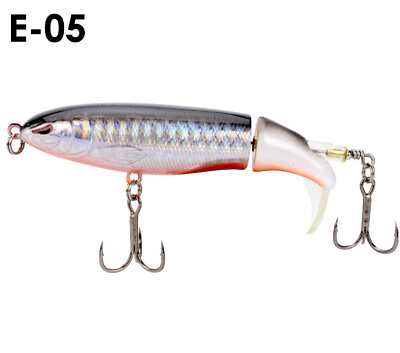 #ad 🐟Whopper Plopper Topwater Floating Fishing Lures Rotating Tail for Bass Pike E $3.55