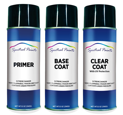 #ad For Cadillac WA9868 Euro White Aerosol Paint Primer amp; Clear Compatible $62.99