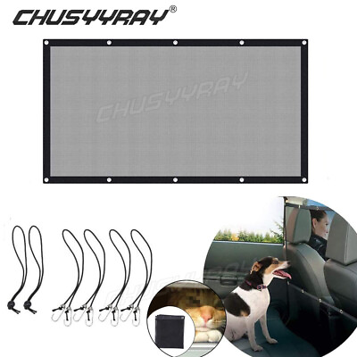#ad NEW Travel Pet Car Dog Barrier Safety Vehicle Fence Cage Gate Mesh Net 2023 $17.99