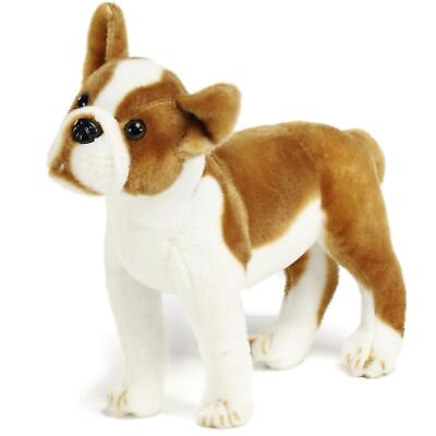 #ad Bobby the Boston Terrier Boxer 14.5 Inch Large Stuffed Animal Plush Dog $17.99