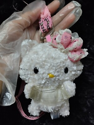 #ad Mini Charmmy​ Kitty Pink Sequin 4quot;​ Plush Hang Strap Sanrio Pre owned VG Cond. $69.00