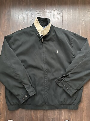 #ad Polo Golf Ralph Lauren Black Jacket Size XL $24.50
