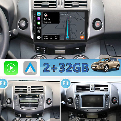 #ad 9quot; For 2007 2012 Toyota RAV4 Apple Carplay Car Stereo Radio Android 12 GPS Navi $128.25