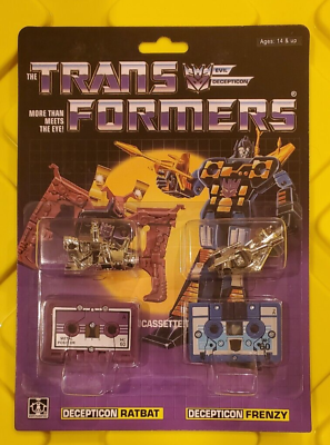 #ad Transformers ⭐ G1 Cassette Reissue ⭐ Ratbat ⭐ Frenzy $49.99