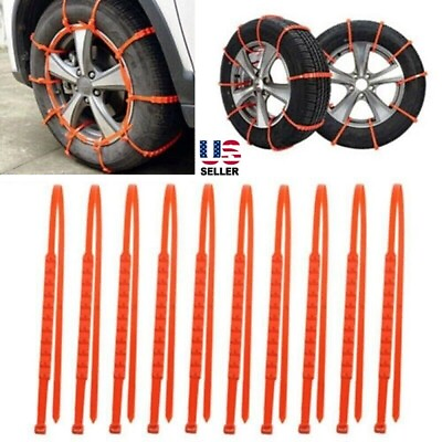 #ad 20pcs Snow Tire Chain for Car Truck SUV Anti Skid Emergency Winter Driving USA $12.46
