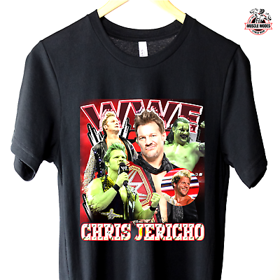 #ad WWE Wrestling Superstars CHRIS JERICHO Heavy Cotton Quality Print T Shirt S 3XL AU $38.00