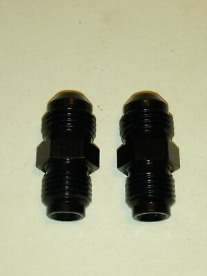 #ad 6an to 1 2 20 inverted flare. transmission and radiator Fitting Black. Set of 2 $16.50