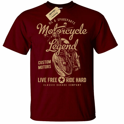 Motorcycle Legend T Shirt Mens Biker top motorbike $14.49