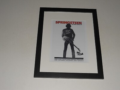 #ad Framed Bruce Springsteen Born to Run Tour The Roxy LA October 1975 14quot; by 17quot; $40.50