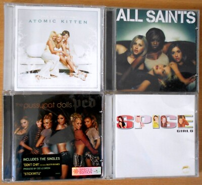 Job Lot Female Bands PussyCat Dolls Atomic Kitten All Saints Spice Girls CDs GBP 9.99