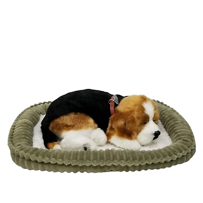 #ad Perfect Petzzz Original Beagle Stuffed Animal Pet Companion Toy with Bed $18.99