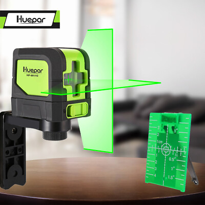 #ad Huepar Green Laser Level DIY Cross Line Laser Self Leveling 9011G Bright Green $28.99