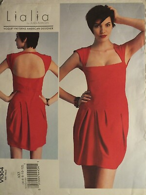#ad Stunning DESIGNER VOGUE Lialia 1304 Misses Seam Interest Dress PATTERN 4 12 UC $9.98