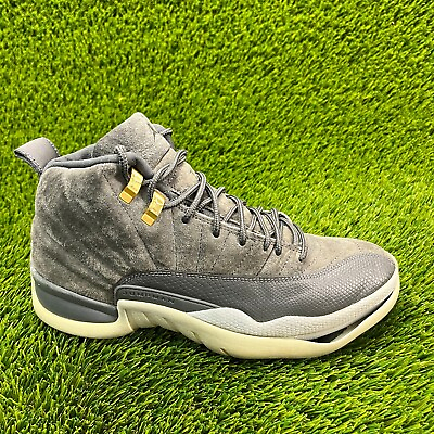 #ad Nike Air Jordan 12 Retro Mens Size 8.5 Gray Athletic Shoes Sneakers 130690 005 $49.99