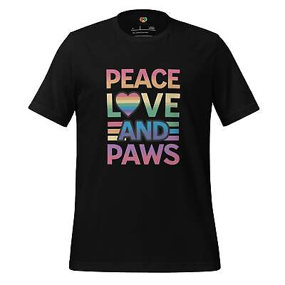 #ad Peace Love and Paws Crew Neck Tee $24.50