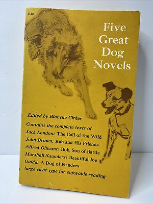 #ad #ad Five Great Dog Novels Various Authors 1961 Dover Publications $24.95