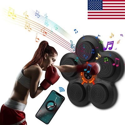 #ad Bluetooth Music Boxing Targets Reaction Training Stress Relief Kids Exercise Toy $49.99