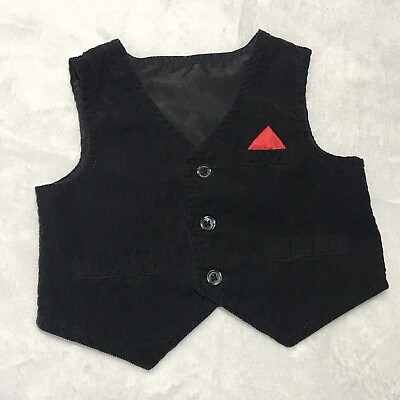 #ad baby size 3 month vest black $8.15