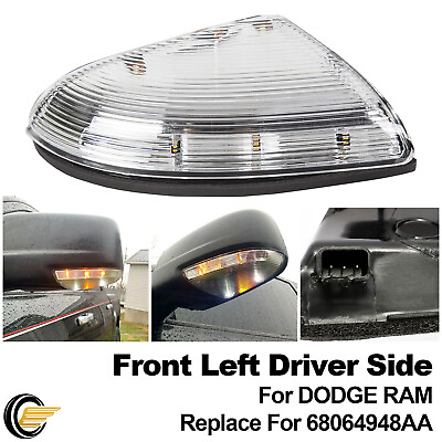 #ad Front Driver Mirror Turn Signal Light Puddle Lamp For 09 14 Dodge Ram 1500 2500 $15.20