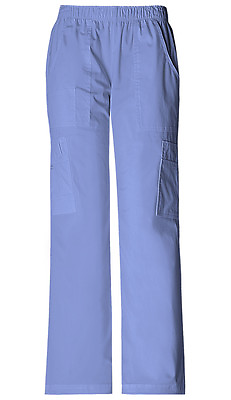 #ad Scrubs Cherokee Workwear Tall Mid Rise Cargo Pant 4005T CIEW Ciel Free Shipping $27.99