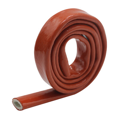 #ad Red Fire Sleeve Silicone Covered Shield ID 1.25quot; 32mm 20AN for Hose Line 3ft $14.34