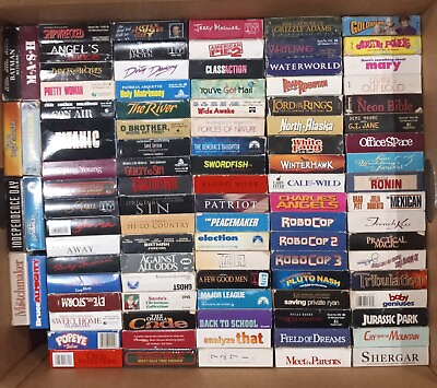 #ad VHS Movie Lot YOU PICK Action Comedy Drama Romance Etc $10.00