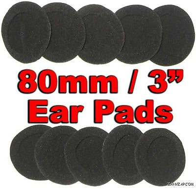 #ad 80mm Foam Ear Pad Cover Earphone Earpad 10 Pack $7.99