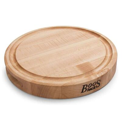 #ad John Boos Cutting Boards 12quot;X12quot;X1.75quot; Round Maple Wood Cutting Board With Juice $75.05