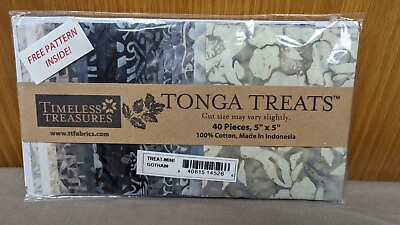 #ad Tonga Treats by Timeless Treasure 40 pieces 5quot;x5quot; Batik Sold by unit $10.99
