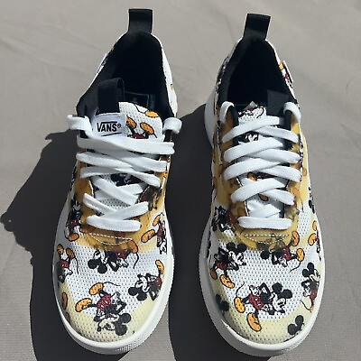 #ad New w o Box Ladies 8.5 US Mickey X Vans Tennis Shoe Super Cute $32.99