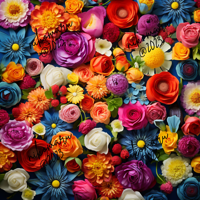 #ad Digital Image Picture Photo Wallpaper Background Art Colorful Flowers Picture $0.99