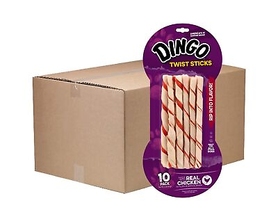 #ad Dingo Chicken Twist Sticks Chews For Dogs 240 Ct 0.17 Ounce Pack of 240 $104.97