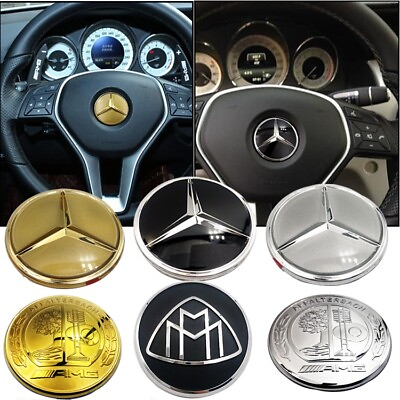 #ad for Mercedes Benz steering wheel logo modification interior tri forklift logo $19.79