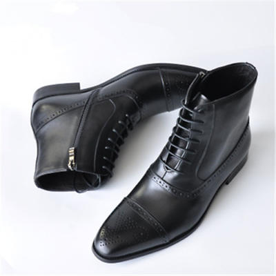 #ad Men Ankle Plus Size Dress Boots Pointed Toe Casual PU Leather Shoes High Quality $77.16