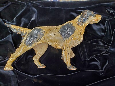 #ad Cast Iron Pointer Dog Sculpture 1910s 1940s $250.00