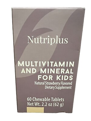#ad Multivitamin and Mineral for Kids Natural 60 Chewable Tablets Nutriplus Farmasi $24.99
