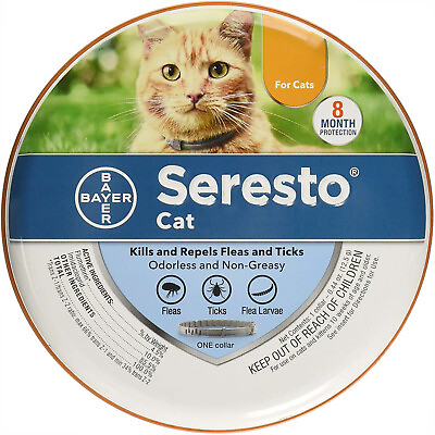 #ad Seresto³ Flea³ and Tick³ for Cat Collar prevention and Treat 8 Months US $17.59