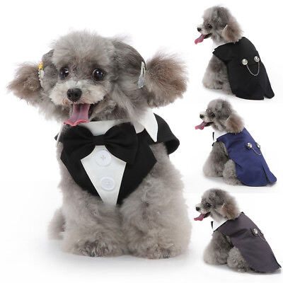 #ad #ad Puppy Pet Dog Pet Clothing Dog Dress Tuxedo Suit Party Costume Clothes Formal US $15.49