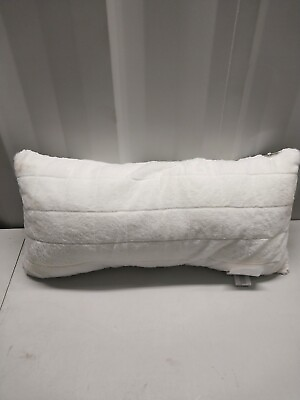#ad Truly Soft Everyday Windowpane Lumbar Decorative Pillow 14″ x 30″ White $24.99