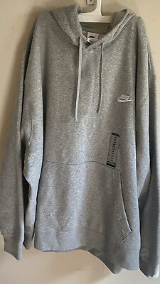 #ad Men’s Tall And Big Grey Nike Sweatshirt 4xl 4TG 4EG New Hooded $36.00