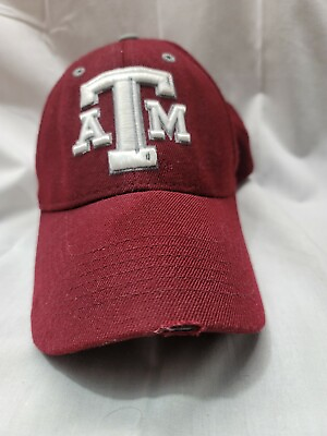 #ad Top of the World Texas Aamp;M Aggies One Fit Maroon With White Lettering Hat Cap $7.50