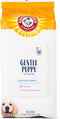 #ad for Pets Gentle Puppy Bath Wipes Coconut Water All Purpose Puppy Cleaning Wip $15.99