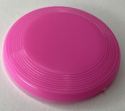 #ad Vintage Barbie Pink Flying Disc Frisbee Toy Accessory Hong Kong $7.11