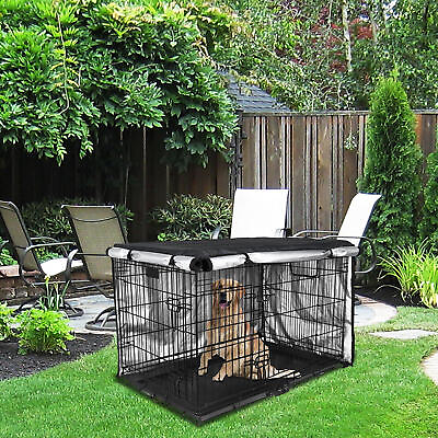 #ad Large Square Oxford Cloth Dog Crate Cover Pet Kennel Covers Breathable 4 Sizes $25.72